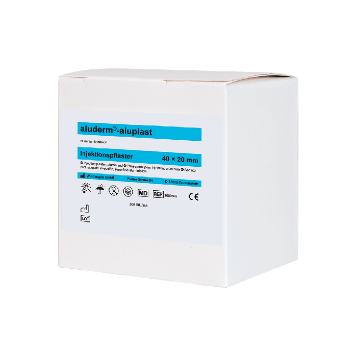 aluderm®-aluplast Injection Patches in a Dispenser Box, 200 Count