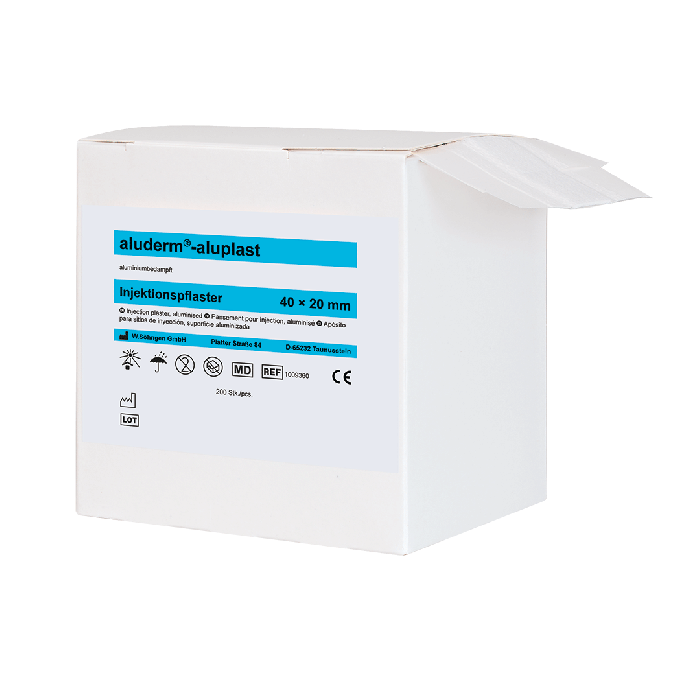 aluderm®-aluplast Injection Patches in a Dispenser Box, 200 Count