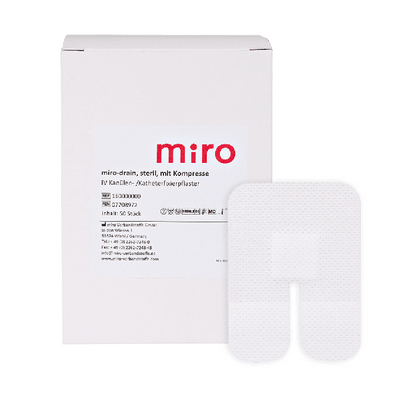 IV Cannula and Catheter Adhesive Patches, Sterile, with Gauze Pads, 50 per pack