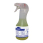 The TASKI leather cleaner from Diversey Deutschland GmbH & Co. OHG in the 500 ml spray bottle with white-blue label is ideal for cleaning leather furniture and maintaining its natural beauty and suppleness.