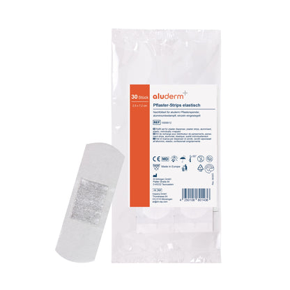 aluderm®-aluplast Refill Set for Dispenser, 7.2 x 2.5 cm, 30 pieces