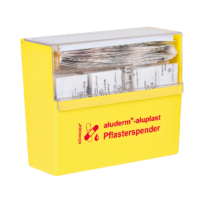 Yellow aluderm®-aluplast Band-Aid Dispenser, Refilled