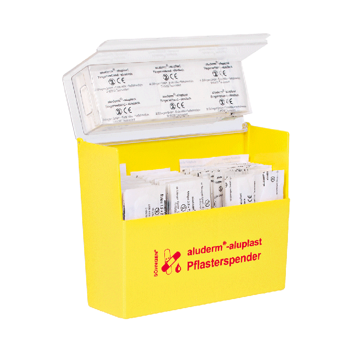 Yellow aluderm®-aluplast Band-Aid Dispenser, Refilled