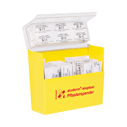 Yellow aluderm®-aluplast Band-Aid Dispenser, Refilled