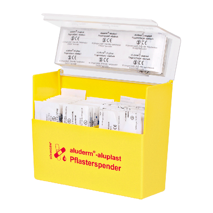 Yellow aluderm®-aluplast Band-Aid Dispenser, Refilled