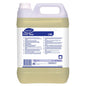 A 5-liter plastic container of Diversey Suma Tera L56, highly concentrated dishwashing detergent for hard water from Diversey Deutschland GmbH & Co. OHG, with a white-blue label featuring multilingual product information and instructions.
