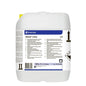 A 10-liter container made of white plastic with Diversey Suma Lima L3 dishwashing detergent with bleach from Diversey Deutschland GmbH & Co. OHG, with handle, fill level markings, blue and black text, symbols, and a multilingual label.