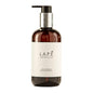 A brown plastic pump bottle labeled "LAPE Earth Collection Sakura Sea Breeze Body Wash & Shampoo" from Diversey Germany (300 ml) offers an eco-certified shower gel & shampoo with cherry blossom scent and sea breeze in one.