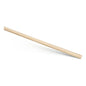 A single Nölle Profi Brush broomstick 24x1,200 mm from Nölle Profi Brush Bürsten- & Pinseltechnik e.K. is depicted diagonally on a white background, with light Pinus Taeda wood and a simple dowel rod design.