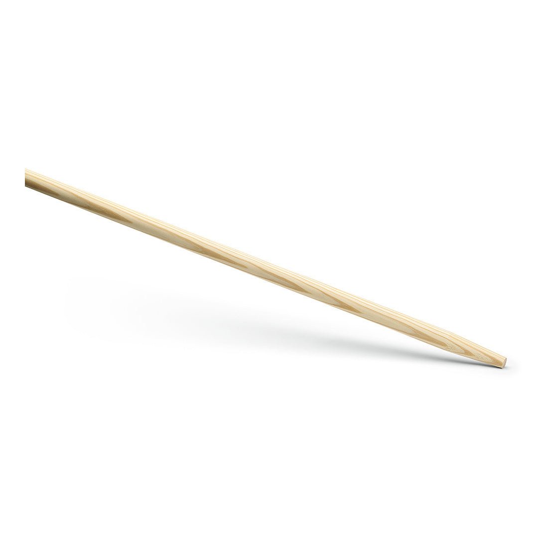 A single Nölle Profi Brush device handle 28x1,400 mm from Nölle Profi Brush Bürsten- & Pinseltechnik e.K. is depicted diagonally on a white background, showing its pointed end on the right side.