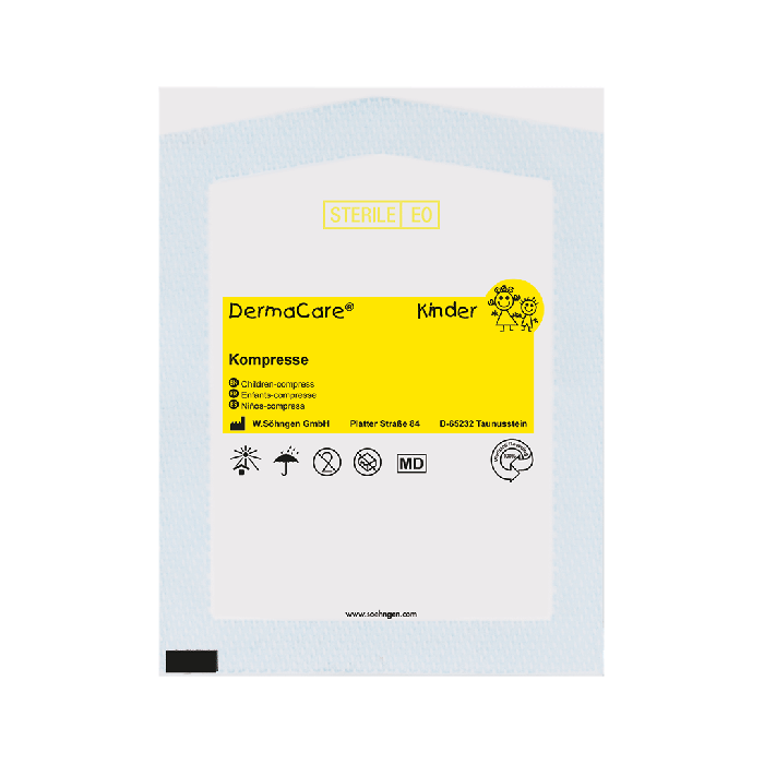 DermaCare® Children's Compress, 6 x 6 cm