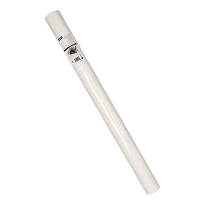 A single roll of Starpak tablecloth, foil 50 m x 80 cm white (1 roll) is displayed with a product label at the top against a plain white background.