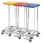 VERMOP Meditrans triple laundry basket, with lid and pedal 1 piece
