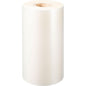 A large, upright standing roll of Duni GmbH PP sealing film Antifog with cardboard core is presented against a white background - perfect for food packaging.