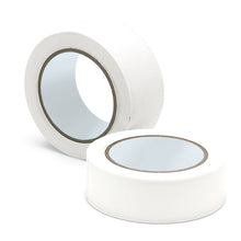 Two rolls of Nölle Profi Brush cleaning tape 50 mm soft PVC adhesive tape from Nölle Profi Brush Brush & Paint Technology e.K. are depicted on a white background - one upright, the other flat, with the tape ends not visible.