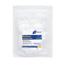 BeeSana® gauze swabs, RöKo, sterile, 25 x 26 cm, round shape, 10 pieces | Pack (300 pieces)