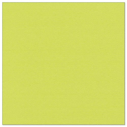 A square 40x40 cm PAPSTAR "ROYAL Collection" napkin in solid light yellow-green with subtle texture, perfect for table decoration. The image shows the product with a thin white border. Brand: PAPSTAR GmbH.