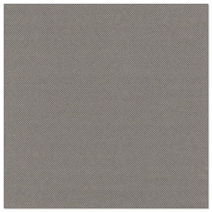 A square, medium grey fabric pattern with fine weave structure, similar to PAPSTAR 50 napkins "ROYAL Collection" 1/4-fold 40 x 40 cm grey by PAPSTAR GmbH. The surface is evenly colored with clean, straight edges.