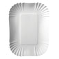 The PAPSTAR GmbH 100 trays, cardboard "pure" square white are simple, white rectangular cardboard plates with a wavy edge - ideal for environmentally friendly catering needs.