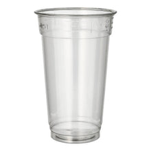 The Starpak 50 drinking cup "Hurricane" made of crystal-clear PET is presented against a plain white background. The tall To-Go cup from Starpak has slightly conical sides and a rounded upper rim.