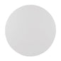 The PAPSTAR 100 cake boards, cardboard "pure" round from PAPSTAR GmbH, are a simple, round white disc with a wavy edge – ideal for the gastronomy sector and known for their quality. Photographed against a white background.