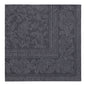 Dark gray PAPSTAR GmbH 20 Napkins "ROYAL Collection" (40x40 cm, 1/4 folded) with detailed paisley and floral border pattern, fine lines, and subtle border - made from high-quality tissue.