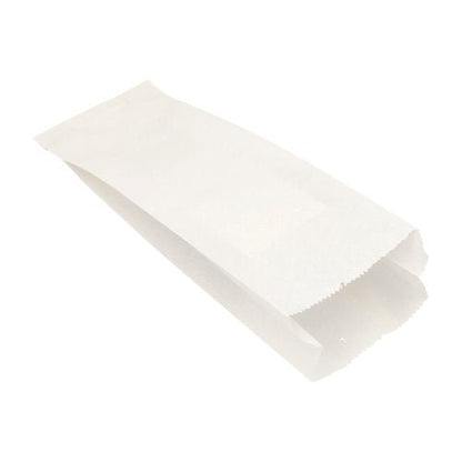 A PAPSTAR 1000 paper folding bag made of cellulose from PAPSTAR GmbH lies sideways on a white background, the empty, partially open bag emphasizes the environmentally friendly packaging.