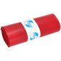 A tightly rolled bundle of DEISS garbage bags 575x1000x0.01 mm made of LDPE 70 l from EMIL DEISS KG (GmbH + Co.), with a white-blue "PREMIUM" label in the middle, stands against a plain white background.