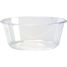 A transparent, round dessert bowl 104x104x40 mm from Duni GmbH with a smooth rim and beveled sides, perfect for desserts. Sold in packs of 75 pieces. On a plain white background.