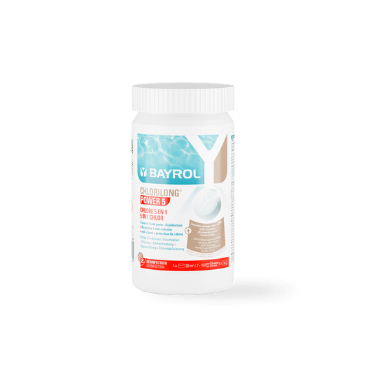 BAYROL Chlorilong® POWER 5 Slow-dissolving 5-function chlorine tablets
