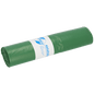 A roll of green garbage bags from EMIL DEISS KG (GmbH + Co.), DEISS 12022 - 700x1100 mm Type 60, roll (25 pieces), with a white-blue label in the middle, is depicted against a plain background.