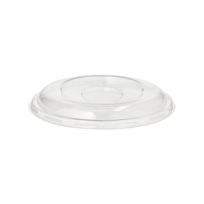 The Starpak 50 dome lid, R-PET round Ø 15.5 cm · 2.5 cm clear, is a transparent, round lid made of recycled PET – ideal for sustainable packaging and fits matching containers. Package contains 50 pieces in shrink wrap.