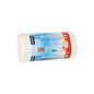 A roll with 30 Starpak 30 garbage bags (18 l, 52 cm x 46 cm, white, LDPE) with a blue-white band with the inscription "Garbage bags" and "Refuse bags" as well as a small garbage bin motif. Brand: Starpak.