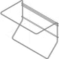 Sublime view: Simple wireframe canister holder 1 x 5 liters made of stainless steel by Diversey Deutschland GmbH & Co. OHG, with open sides and two top rods - ideal for efficient storage of a 5-liter canister.
