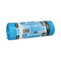 A roll with 10 Starpak 120L trash bags made of LDPE, with printed packaging, barcode, and Starpak branding, is depicted on a white background.