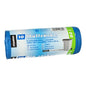 A rolled pack of ten blue Starpak 10 trash bags, LDPE, by Starpak, for small containers, with strong material and the size indicated on the packaging 60 x 85 cm.