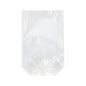 A transparent, rectangular Starpak 300 flat-bottom bag from Starpak with sealed side edges is depicted empty and photographed against a plain white background.