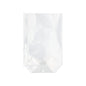 The Starpak 300 flat-bottom bag made of transparent PP stands upright with a flat bottom against a white background.
