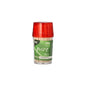 The PAPSTAR GmbH dispenser contains 190 round wooden toothpicks "pure", each 6.5 cm long, in a clear jar with a red lid and green label.