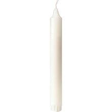 A pack of 30 white crown candles (200x22 mm, 100% stearin, 7h burning time) from Duni GmbH stands upright against a white background.