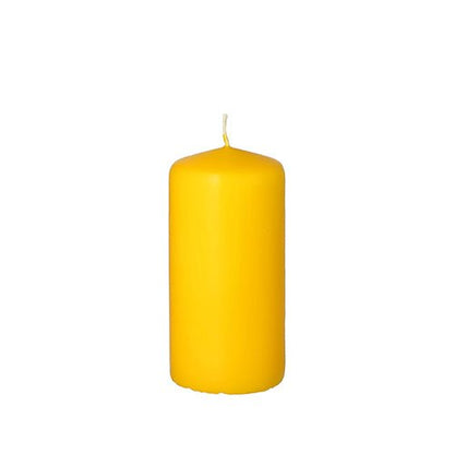 The PAPSTAR pillar candle Ø 50 mm, 100 mm from PAPSTAR GmbH made of high-quality wax with a centered wick is presented unlit against a white background – perfect as decoration.
