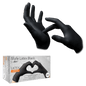 The STYLE LATEX BLACK latex examination gloves from AMPri Handelsgesellschaft mbH are black, powder-free, and ideal for precise work.