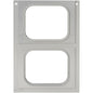 A white rectangular package with two windows, resembling the Duni GmbH cassette for PP bowls 350, 470, 630 ml - Practical storage (1 piece).