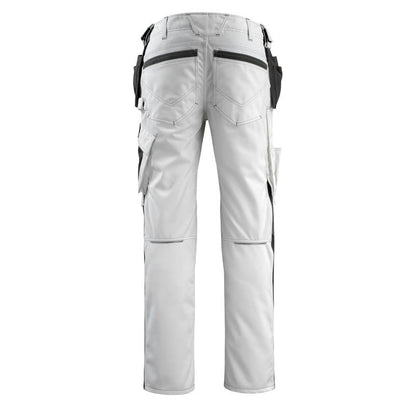 MASCOT® Bremen craftsman trousers, white/dark anthracite