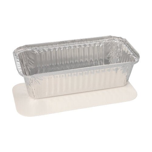 A Starpak 10 trays, aluminum + insert lid, PP-coated rectangular box mold from Starpak rests on a plain white sheet, with the setup displayed against a white background.