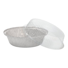The Starpak 25 bowl set includes round aluminum containers (0.77 l, Ø 18.2 cm, 8 cm) with transparent domed lids - ideal for catering and take-away, packed in shrink wrap (25 pieces).