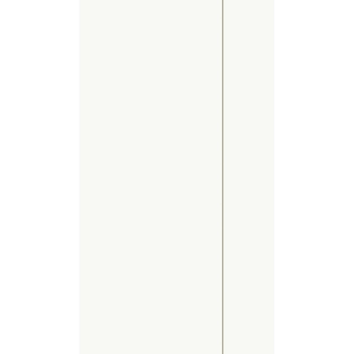 A mostly white background with a thin, faint gray vertical line slightly to the right of the center, resembling the subtle fold in Duni GmbH tissue napkins 33x32 cm, 1-ply, white - dispenser fold (750 napkins/pack). Other features are not discernible.