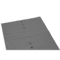 A large, flat, gray LDPE film with a recycling symbol and number 65, from EMIL DEISS KG (GmbH + Co.), part of DEISS trash bags loose 575x1000x0.01 mm from LDPE 70 l, lies on a solid white background.