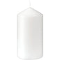 The pillar candles from Duni GmbH (approx. 60h, 150 x 80 mm) stand upright with a pointed tip and unburned wick against a white background - ideal for long burning time and timeless elegance.
