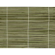 The close-up of the green bamboo blind with thin slats inspires the eco-friendly paper placemats 30x40 cm made of bamboo by Duni GmbH - stylish, perfect as disposable placemats; pack of 250 pieces.